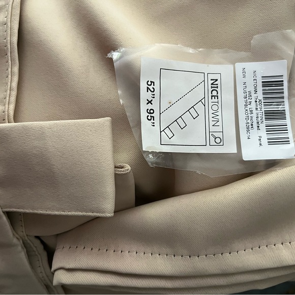 2 Nice Town Thermal Insulated Curtain Panels  W52” X L95” - Picture 2 of 4